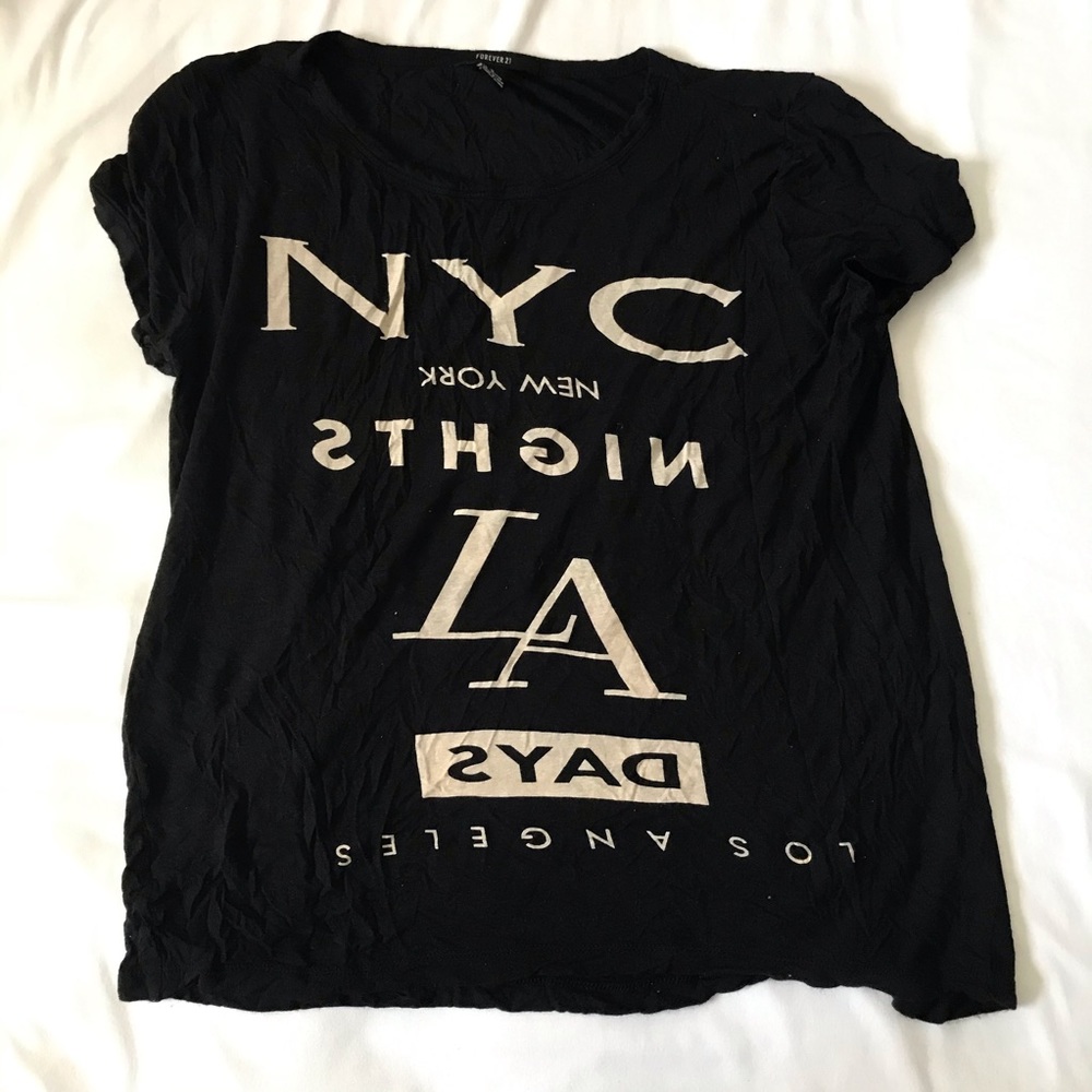 Black graphic t-shirt